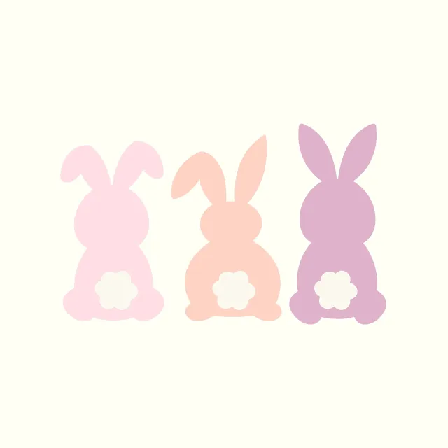 Bankauflage Hasen Pink Lila Pastell