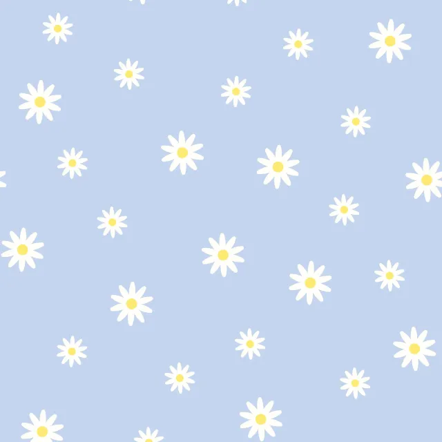 Tischset Ostern Gänseblümchen blau