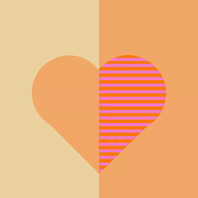 Geschirrtücher Streifen Herz