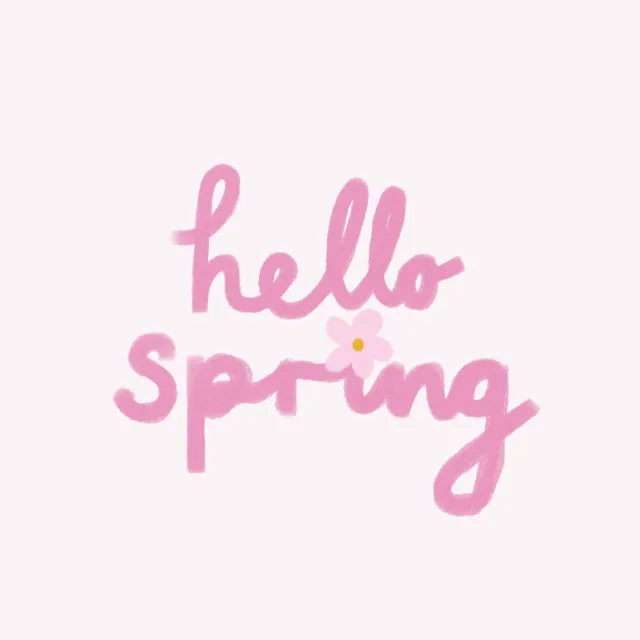 Kissen Hello Spring Beige