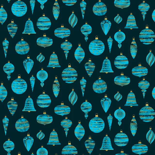 Dekovorhang Turquoise Christmas Decor