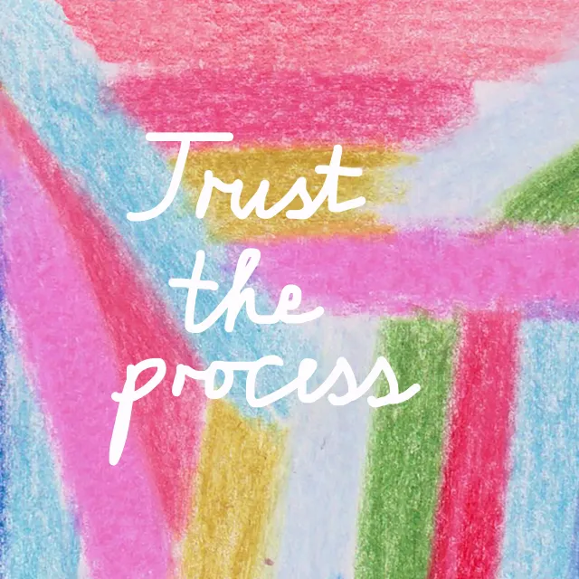 Sitzkissen Trust the process