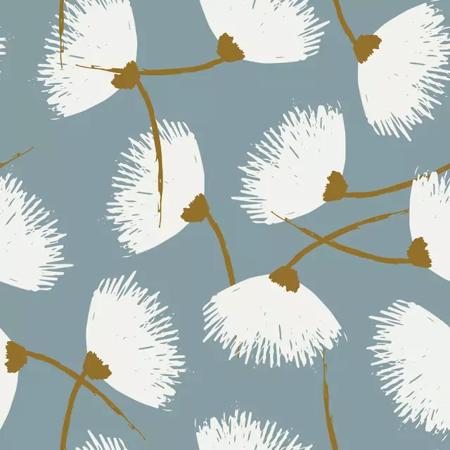 Kissen Cotton Wool Ocean Green