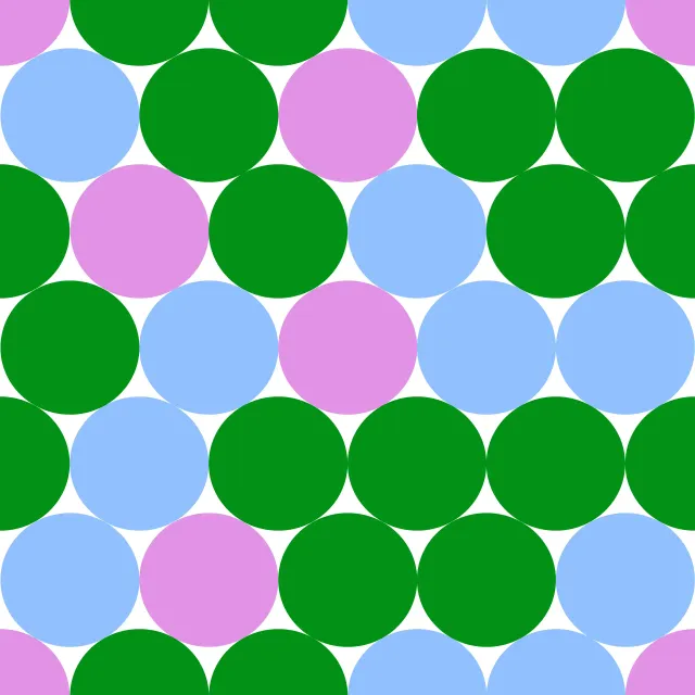 Bettwäsche Große Punkte Grün Blau