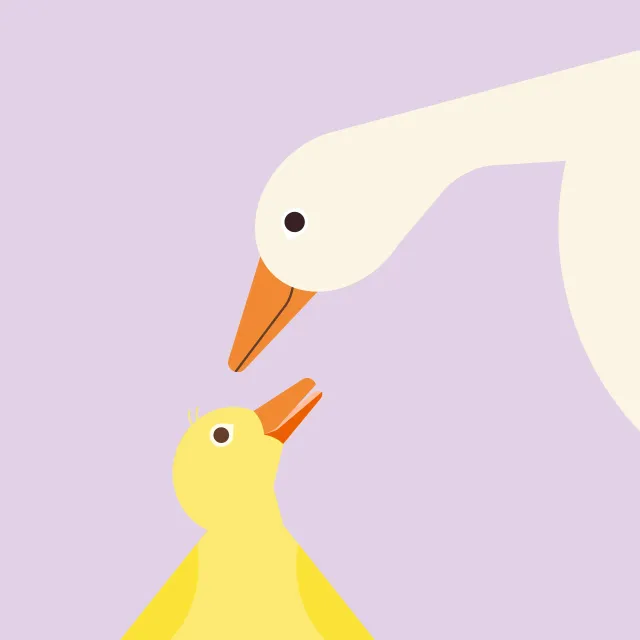 Geschirrtücher Ostern Küken & Gans