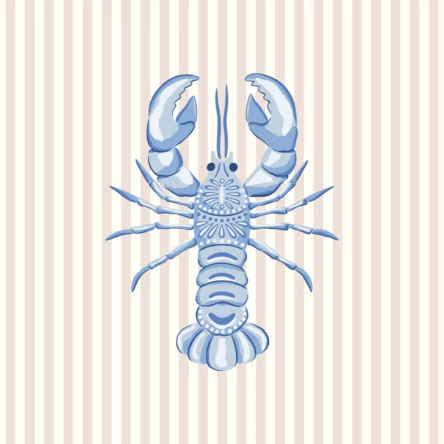 Servietten Blue lobster