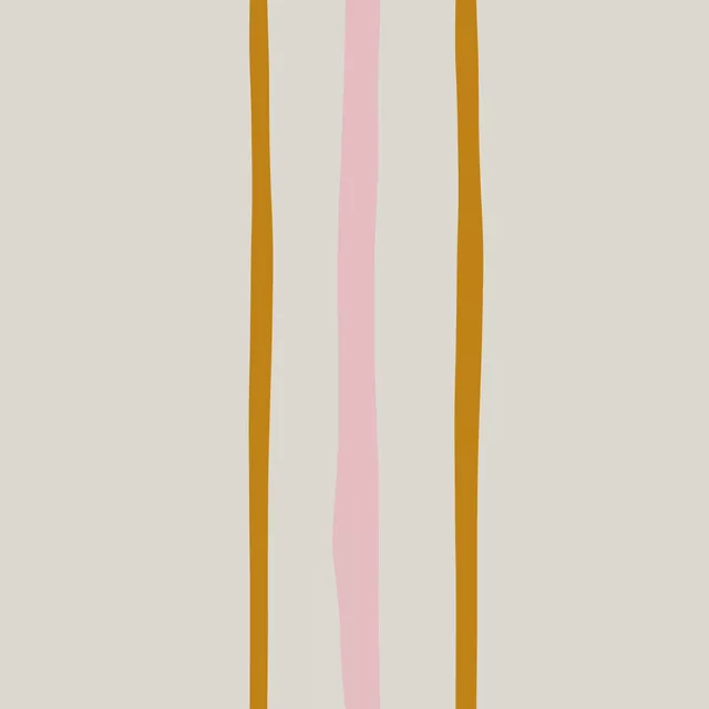 Tischset Streifen senfgelb beige rosa