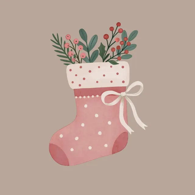 Kissen Weihnachten Strumpf