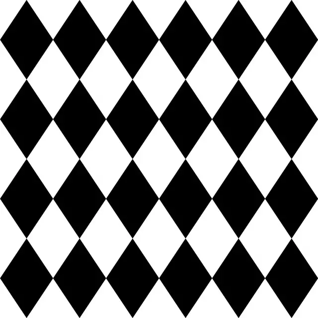 Tischdecke Raute im Quadrat