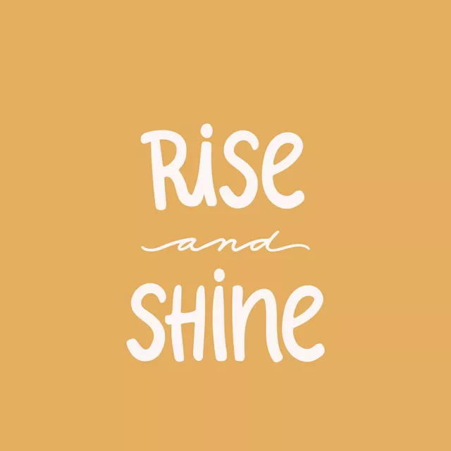 Kissen Rise And Shine gelb