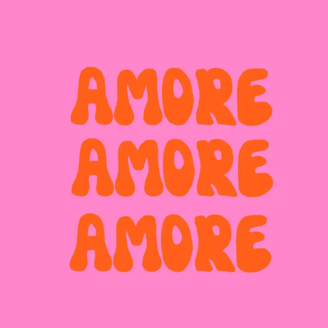 Kissen Amore Orange Pink