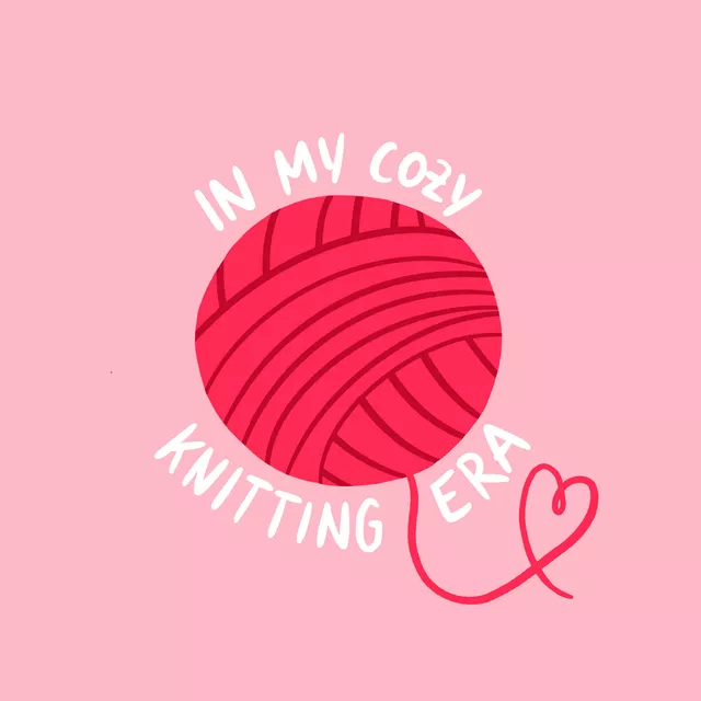 Kissen Knitting Era Pink