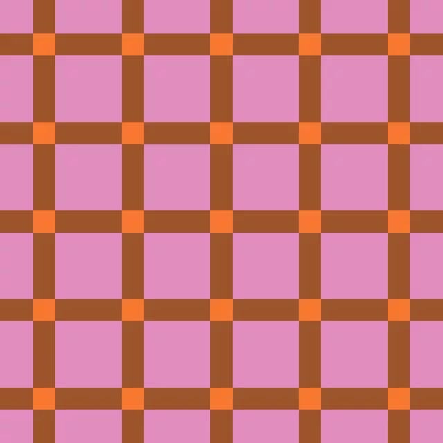 Kissen Karo Pink Braun Orange