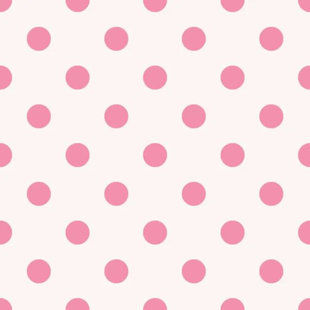 Dekovorhang Punkte Polkadot Pink Beige