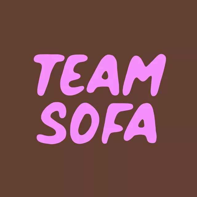 Kissen Team Sofa braun pink