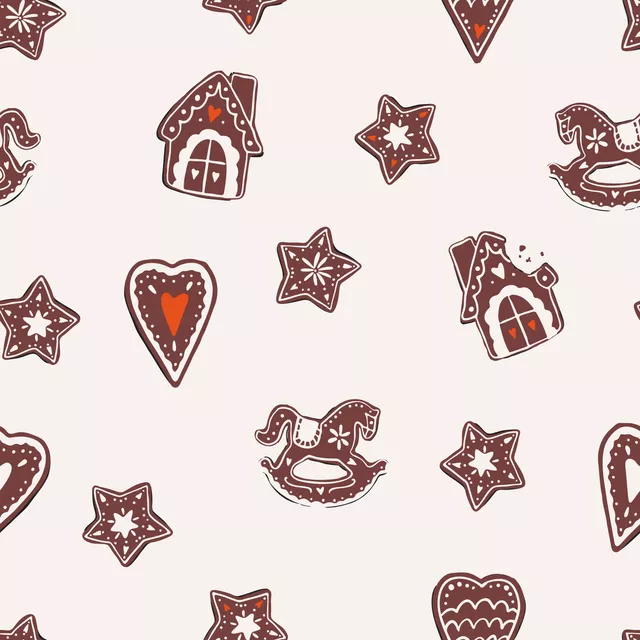 Kissen Lebkuchen allover