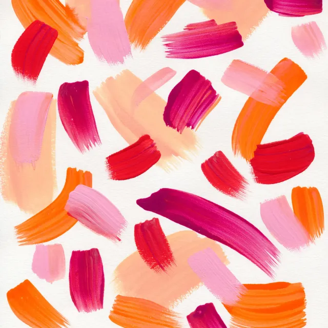 Kissen Summer Brush Strokes