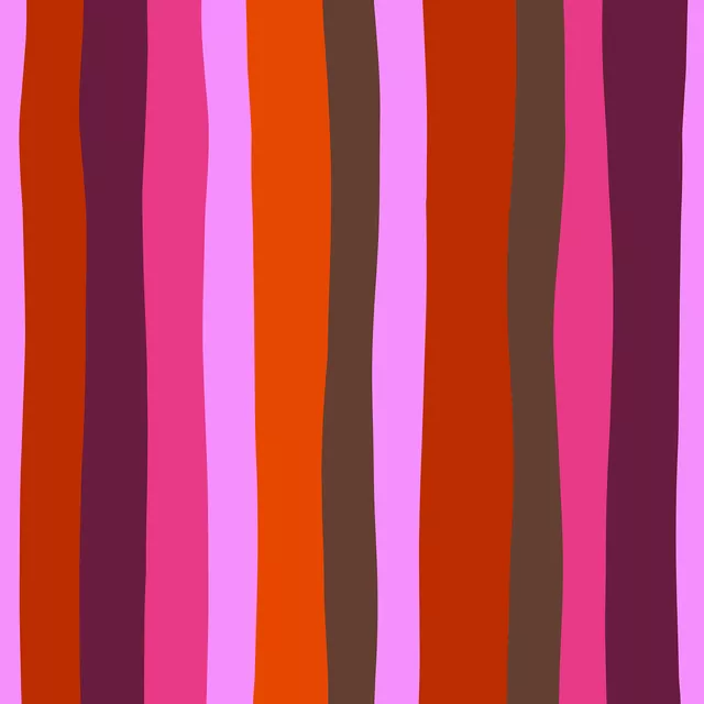 Kissen Multicolor Streifen pink rot