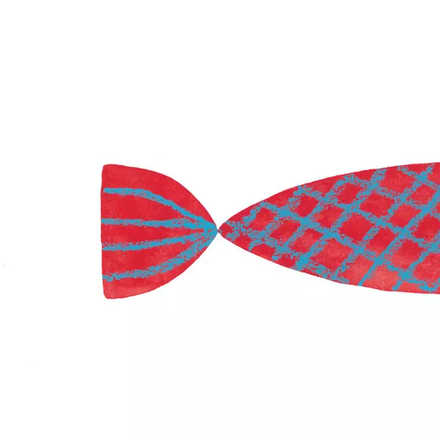 Tischset Roter Fisch