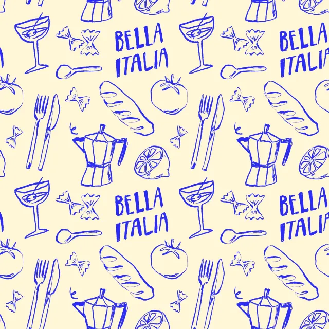Servietten Bella Italia Pattern