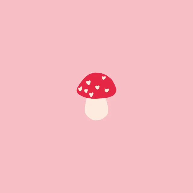 Geschirrtücher Love Mushroom rosa