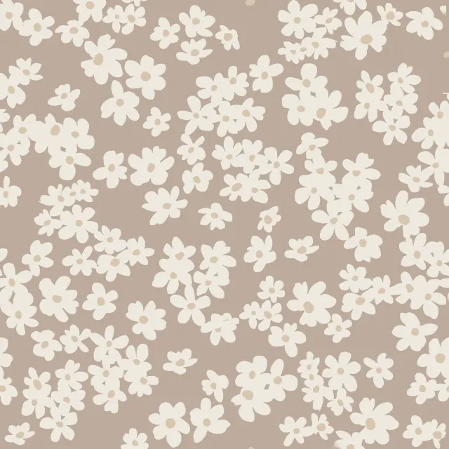 Bankauflage Blüten beige