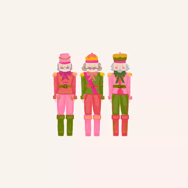 Kissen Nussknacker bunt