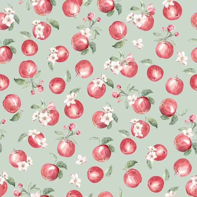 Kissen Apfel Blüte Milky grün