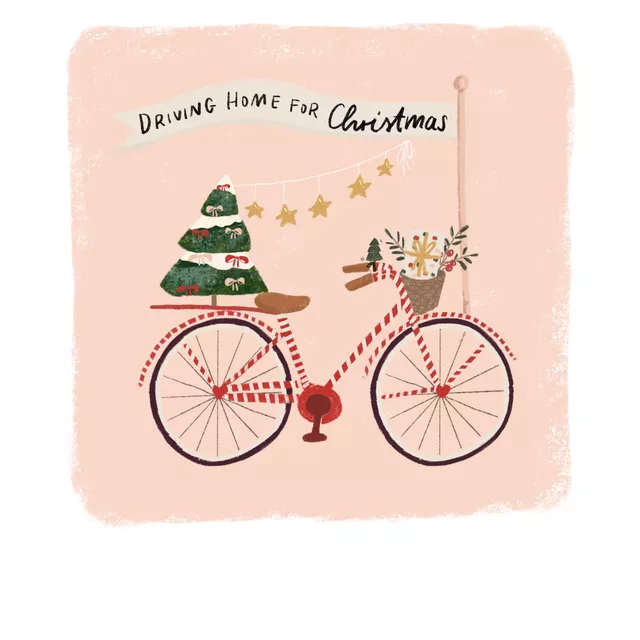 Kissen Weihnachtsfahrrad