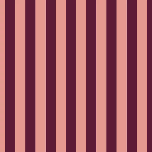 Kissen Striped Burgund Red Rose