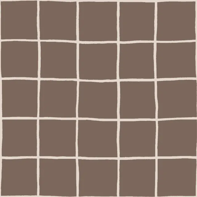 Tischdecke Karo braun