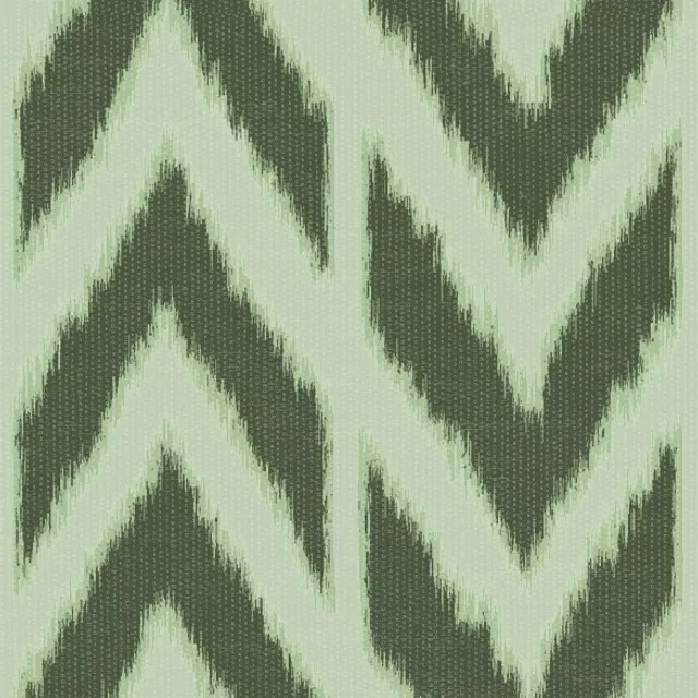 Kissen Zigzag Ikat Green