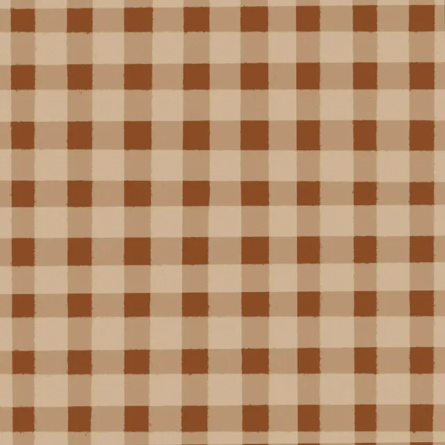 Kissen Karomuster braun