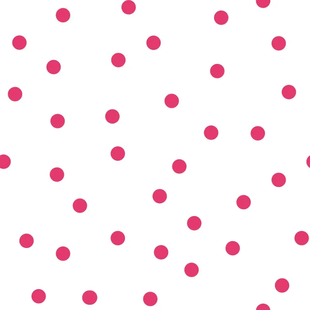 Tischdecke Punkte pink auf weiß