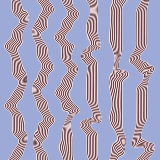 Servietten Wellenstreifen Blau