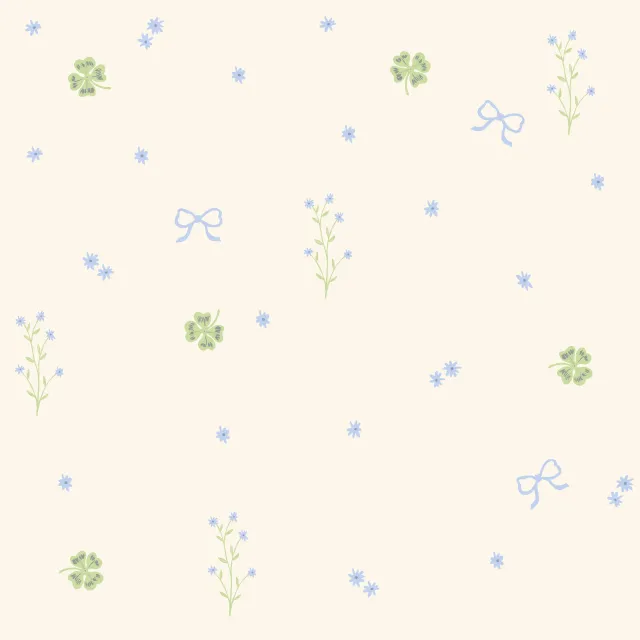 Tischdecke Klee Schleifen Blumen