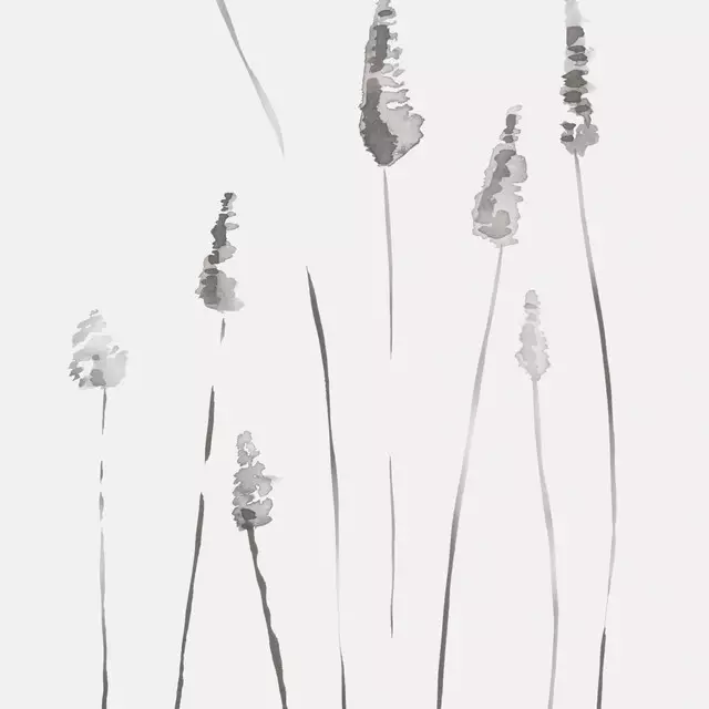 Geschirrtuch Gray Watercolor Reeds
