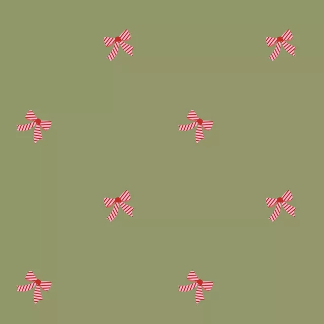 Kissen Schleifen Muster grün rot