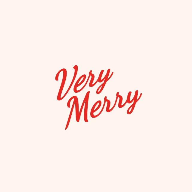 Tischset Very Merry Vanilla