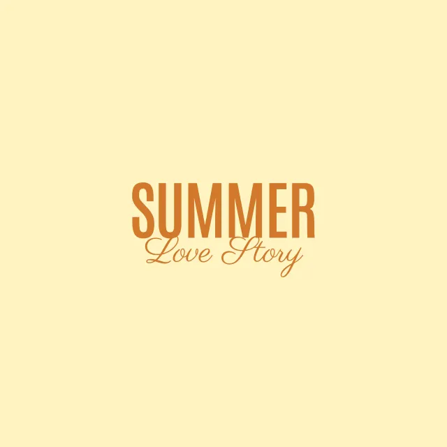 Kissen Summer Love Story Yellow