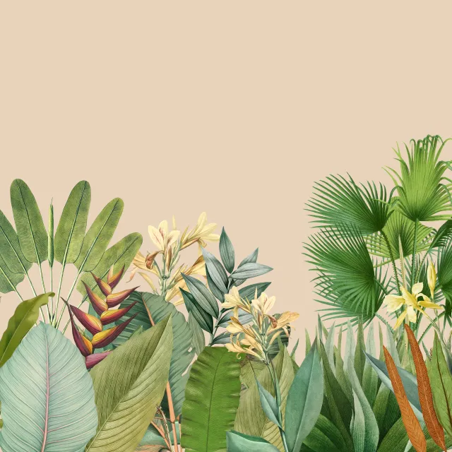 Geschirrtücher Tropischer Dschungel beige