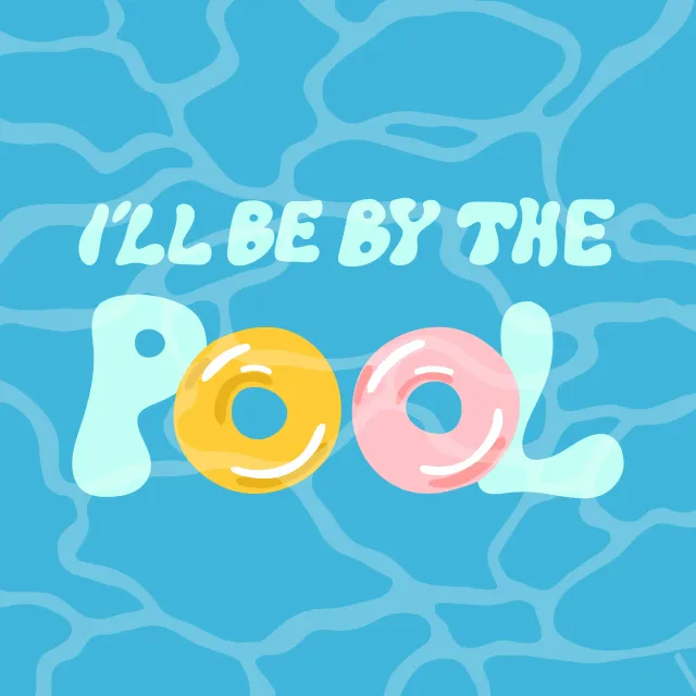 Kissen I'll Be By The Pool