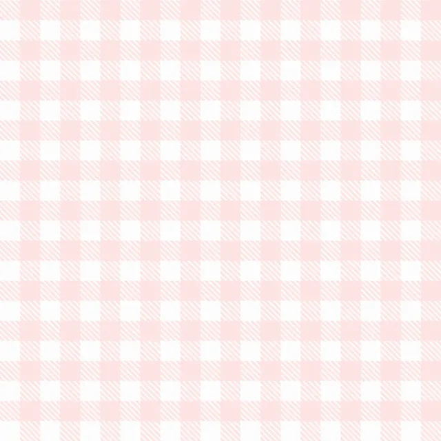 Dekovorhang Sommer Karo Pink Weiß