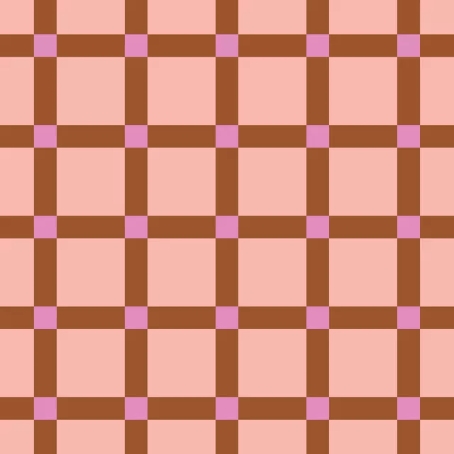 Kissen Karo Lachs Braun Pink