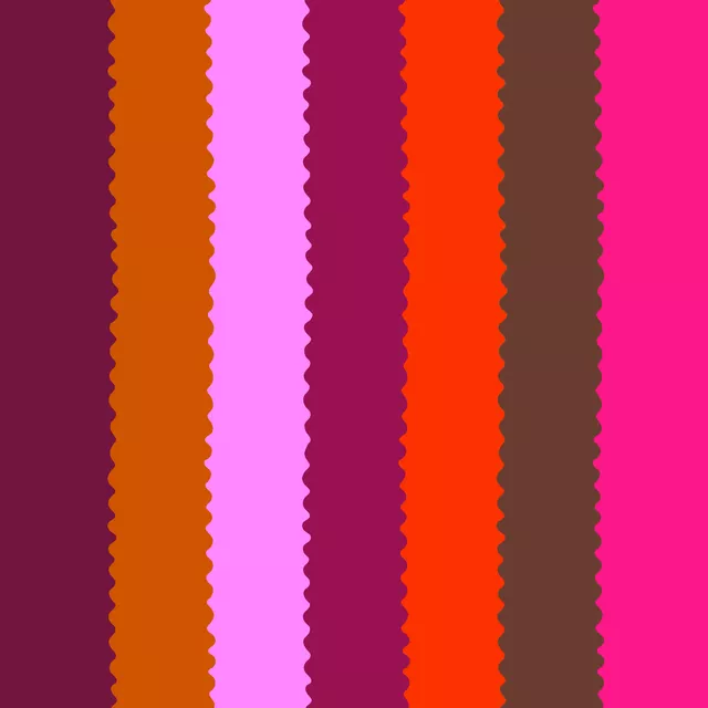 Kissen Multicolor Streifen pink