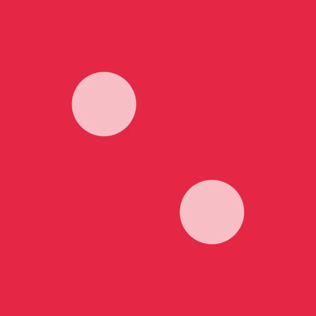 Kissen Love Dice two five