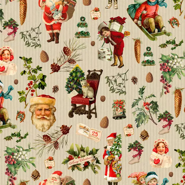 Tischset Vintage Christmas Nostalgia