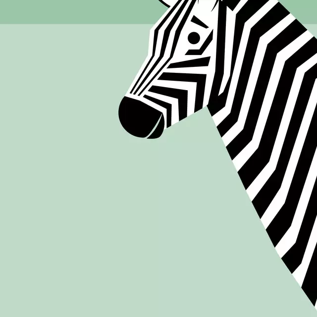 Tischset Zebra