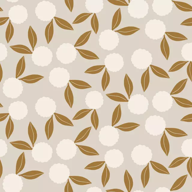 Kissen Vintage Floral Beige