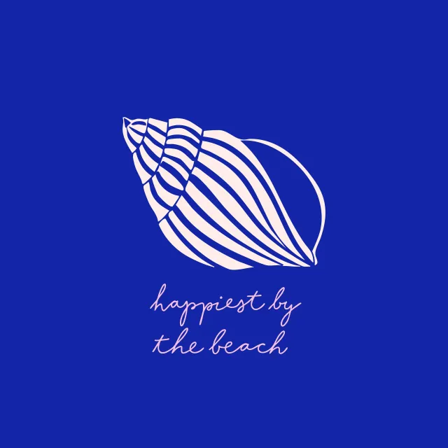 Tischset Coastal Summer Muschel Typo